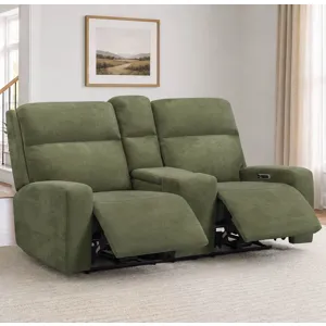 Traxton Jasper Moss Power Zero Gravity Sofa Loveseat and Recliner