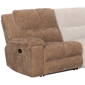 Bronco Manual Plush Tobacco Manual Left Arm Facing Recliner