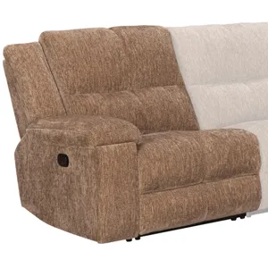 Bronco Manual Plush Tobacco Manual Left Arm Facing Recliner