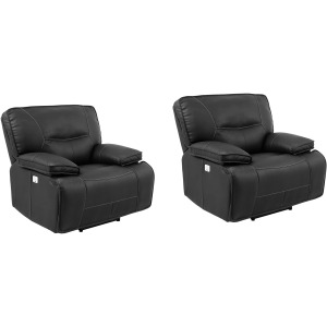 Spartacus Black Power Recliner Two Pack