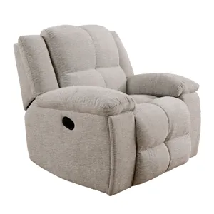 Buster Opal Taupe Manual Reclining Sofa Loveseat and Recliner