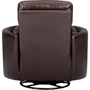Radius Hickory Brown Manual Swivel Glider Recliner Two Pack