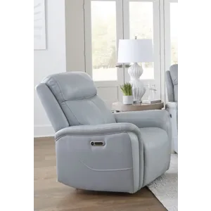 Cascade Seamist Grey Power Recliner Two Pack