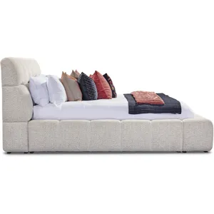 Escape Bedroom King Upholstered Bed with Dresser and Mirror