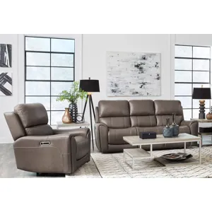 Hancock Bette Hazel Zero Gravity Power Reclining Sofa and Recliner