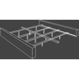 Jackie Crepe Queen Rails