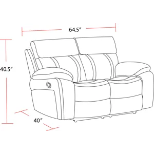 Theon Stokes Toffee Reclining Loveseat