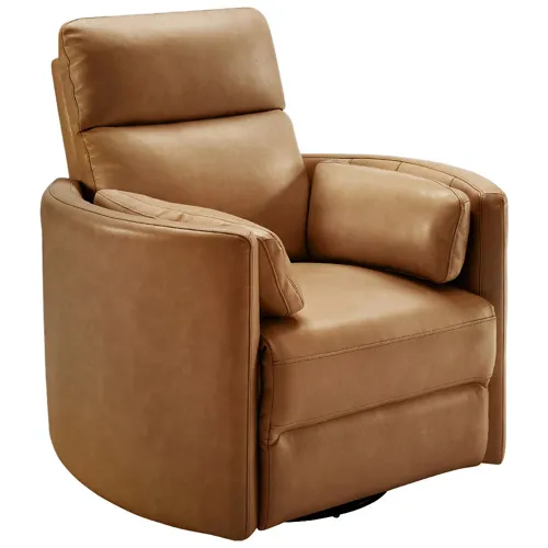 Radius - Vintage Caramel Power Swivel Glider Recliner