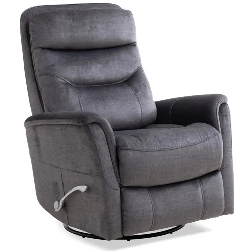 Gemini Capri Charcoal Manual Swivel Glider Recliner