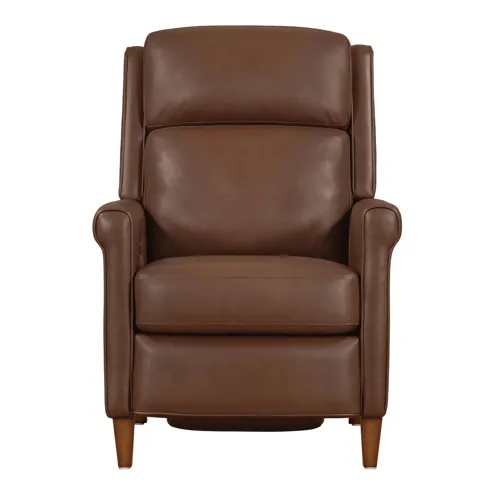 Northfield - Walnut Whirl Power High Leg Recliner w/Power Headrest