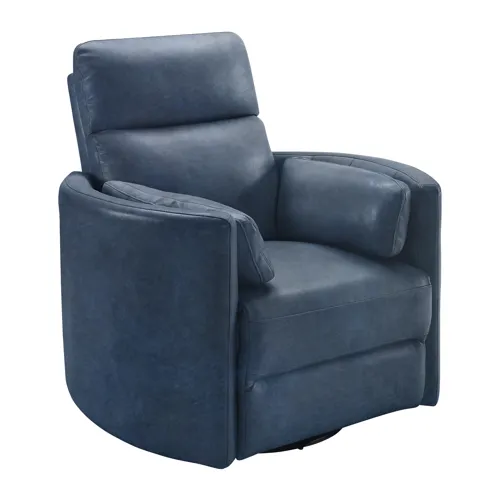 Radius Vintage Navy Power Swivel Glider Recliner