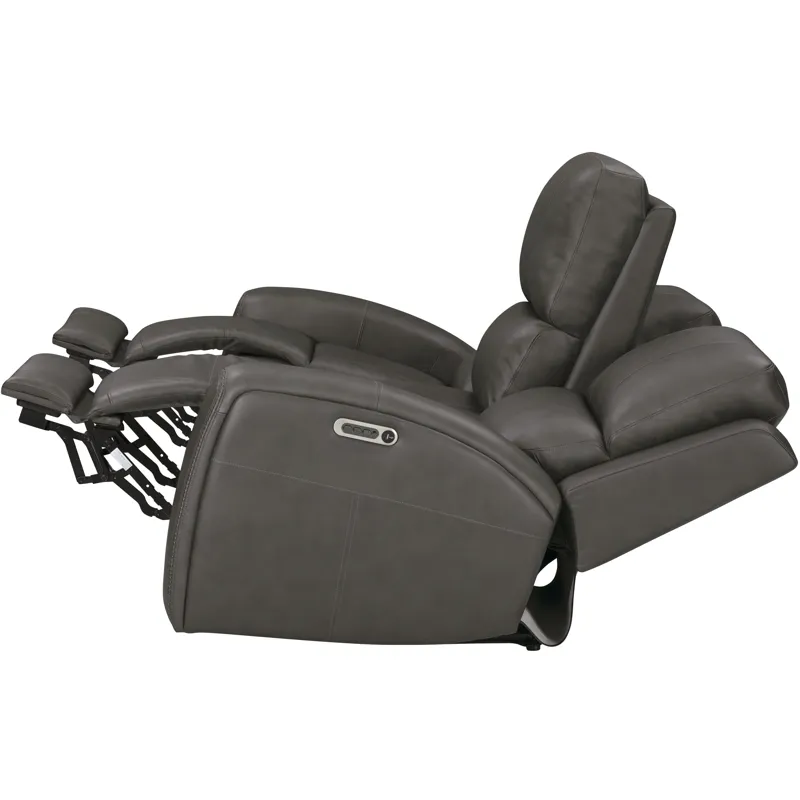 Belmont Autumn Fog Zero Gravity Power Reclining Sofa and Recliner