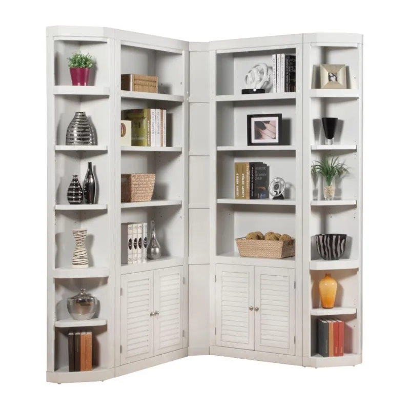 Boca 5 Piece L Shape Corner Bookcase Wall