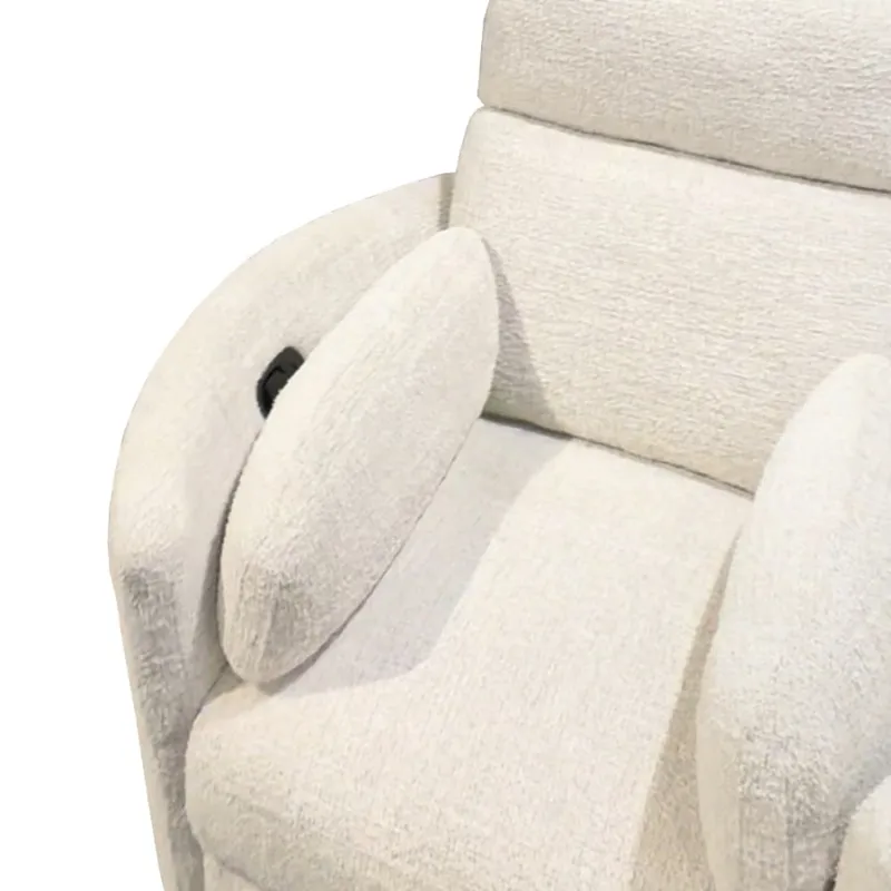 Radius Angora Linen Manual Swivel Recliner Two Pack