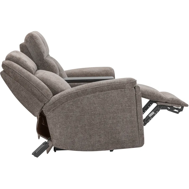 Colton Branson Tweed Power Zero Gravity Sofa and Loveseat with Immersive Audio