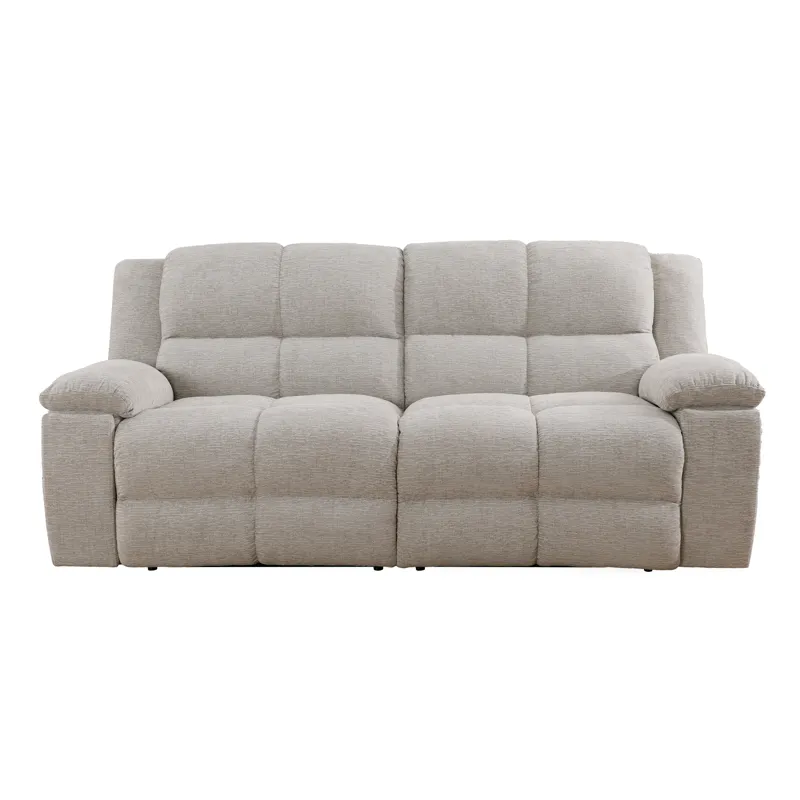 Buster Opal Taupe Manual Reclining Sofa Loveseat and Recliner