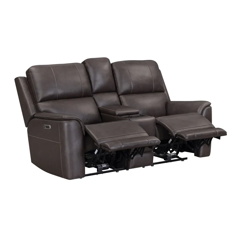 Easton Steamboat Brown Zero Gravity Power Reclining Sofa and Loveseat
