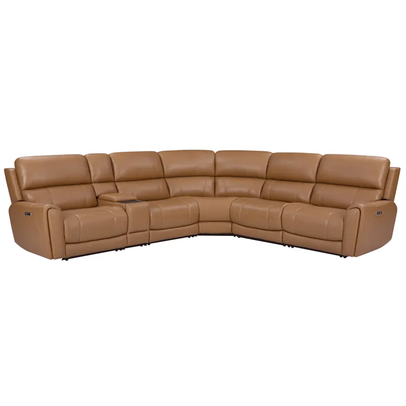 Hancock Apple Cider 6 Piece Zero Gravity Power Reclining Sectional with Power Adjustable Headrests