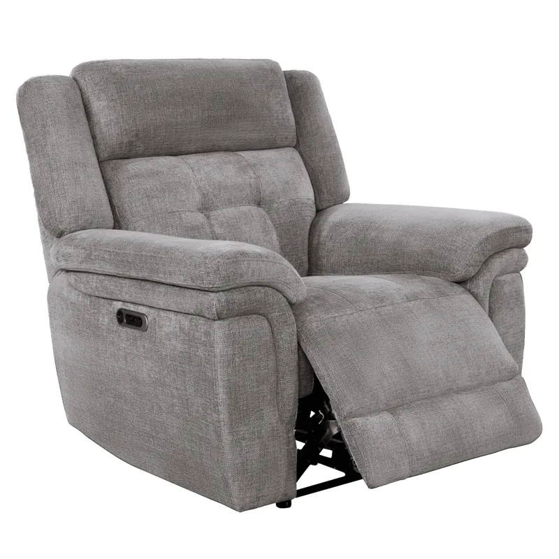 Richland Bristol Grey Power Reclining Sofa and Two Recliners
