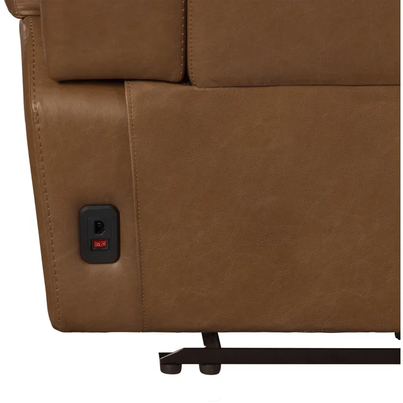 Veracruz Vintage Tan Zero Gravity Power Reclining Sofa Loveseat and Recliner