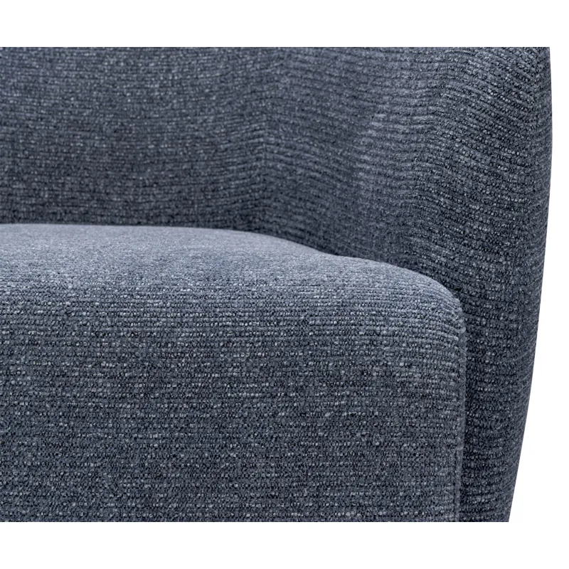 Mingle Thatch Blue Swivel Glider Accent Chair