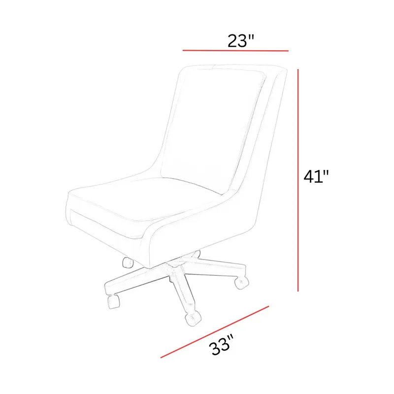 Dc#131 Lotus Cream Desk Chair Lotus Cream Desk Chair