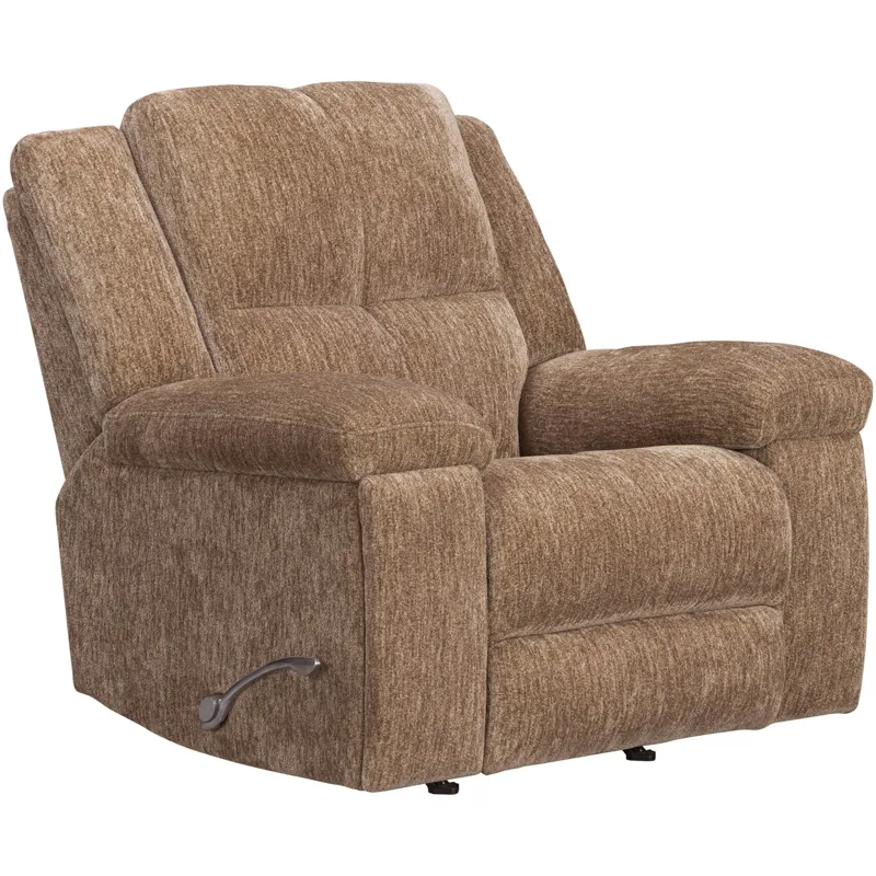 Bronco Plush Tobacco Manual Rocker Recliner