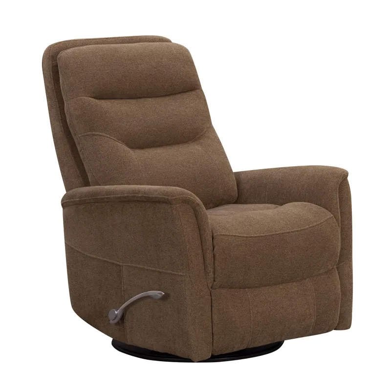 Gemini Snazzy Shiitake Manual Swivel Glider Recliner
