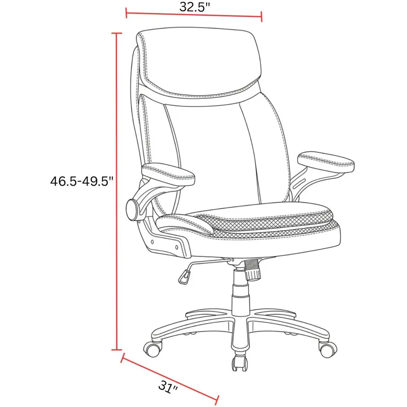 Dc Big and Tall Fabric Desk Chair