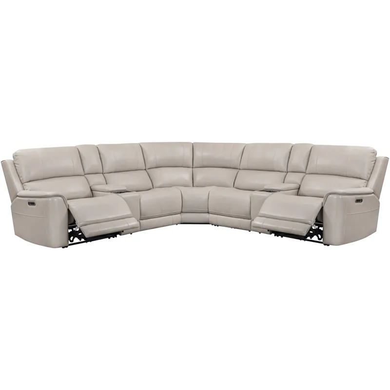 Easton Steamboat Quartz 7 Piece Zero Gravity Power Reclining Sectional with Power Adjustable Headrests