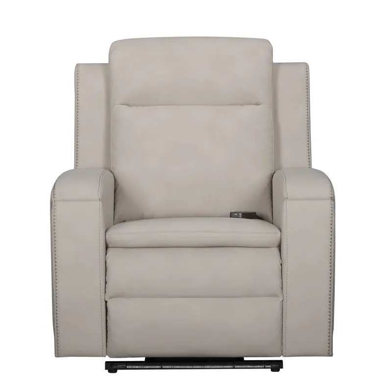 Armstrong Buffy Cream Power Recliner with Heat Massage and Auto-Glide Two Pack