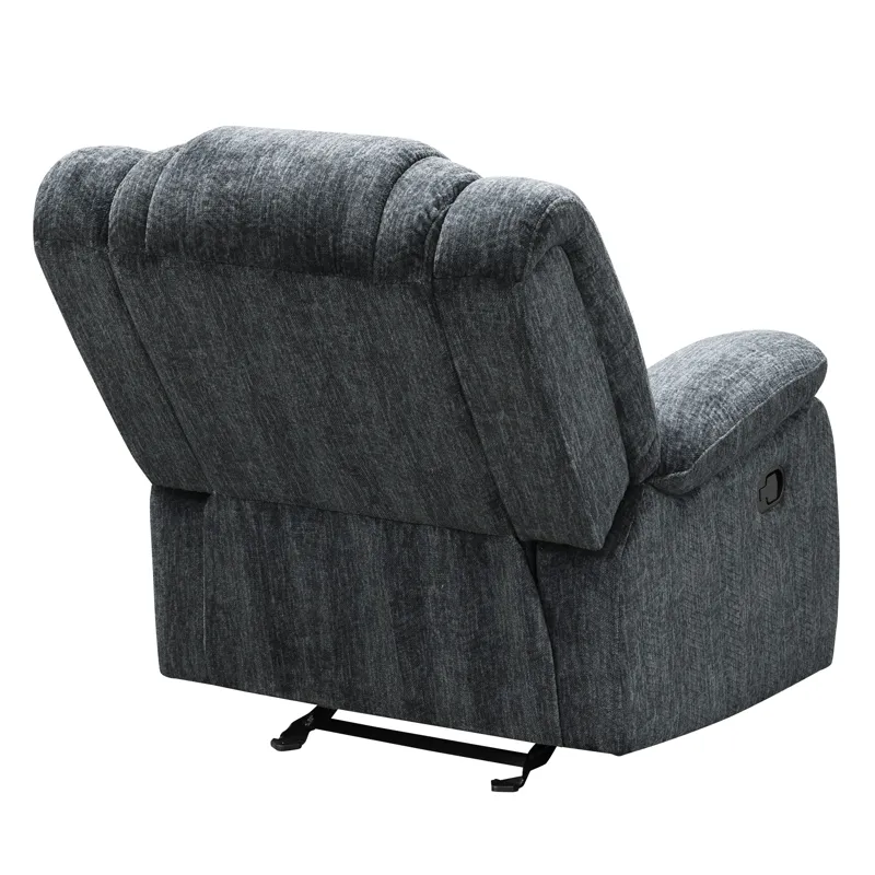 Bolton Misty Storm Manual Reclining Sofa Loveseat and Recliner
