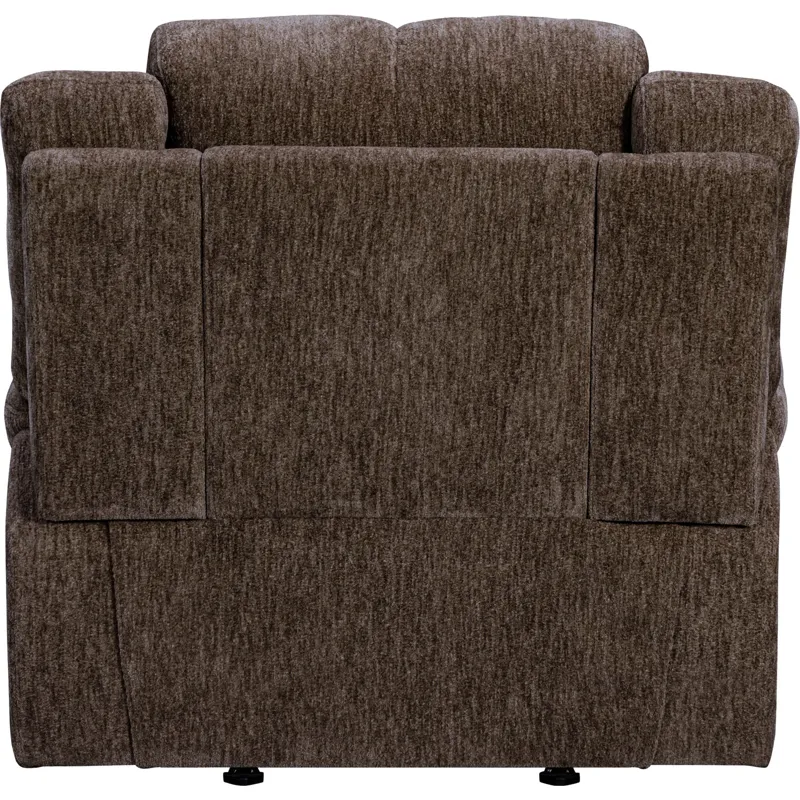 Bronco Plush Umber Manual Rocker Recliner Two Pack