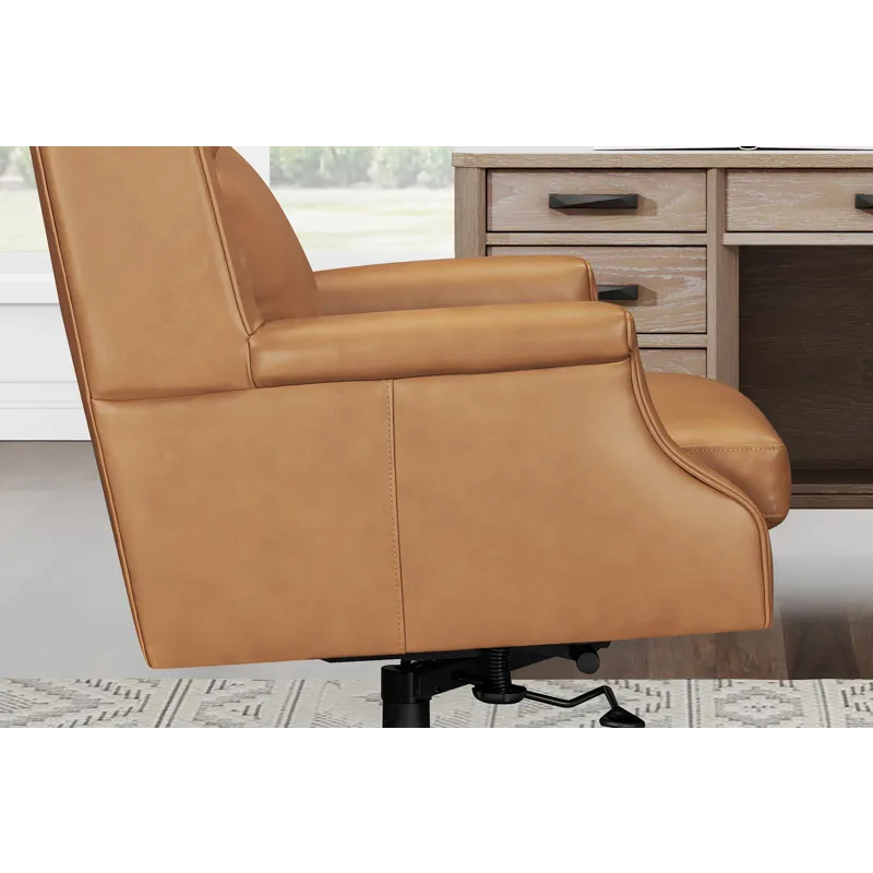 Dc132 Renaissance Cayanne Leather Desk Chair