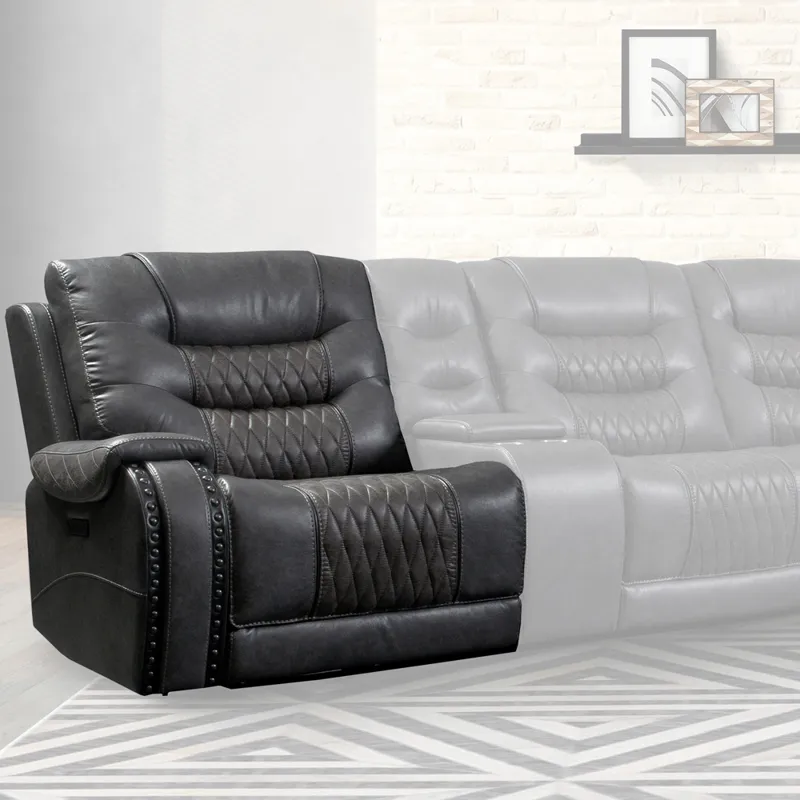 Outlaw Stallion Power Left Arm Facing Recliner