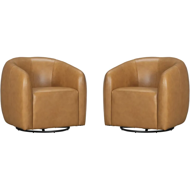 Como Renaissance Cayanne Swivel Glider Accent Chair Two Pack