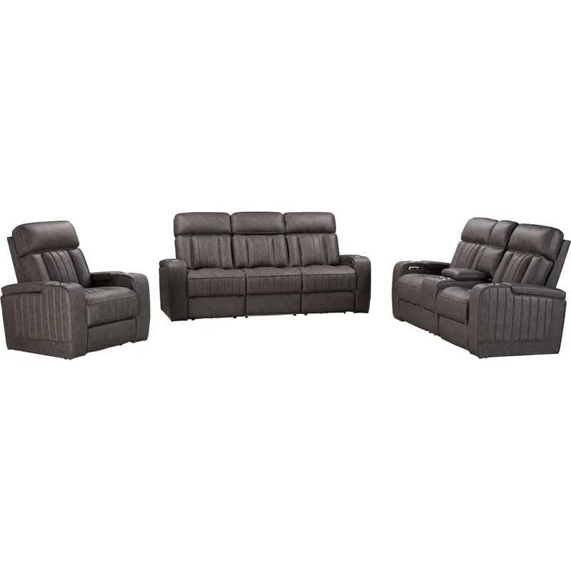 Equinox Mercury Power Reclining Sofa Loveseat and Recliner