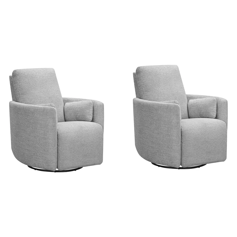 Turner Vincent Fog Manual Swivel Glider Recliner Two Pack