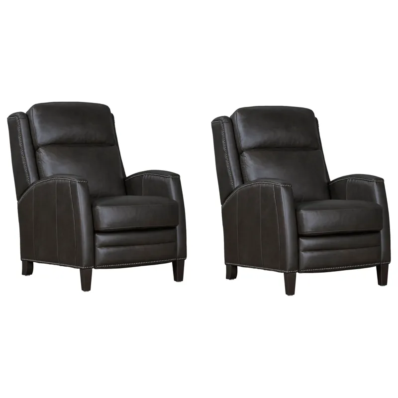Vermont Slate Noire Power Cordless High Leg Recliner P2 Two Pack