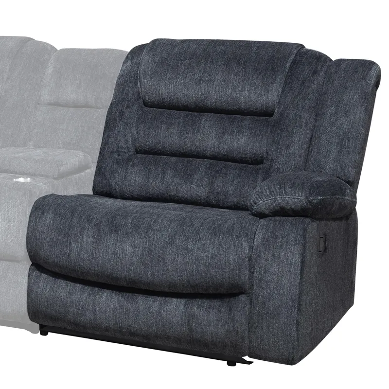 Bolton Misty Storm Manual Right Arm Facing Recliner