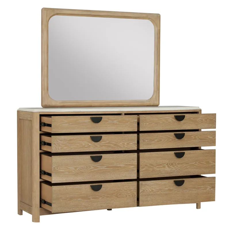 Escape Bedroom 8 Drawer Dresser and Mirror