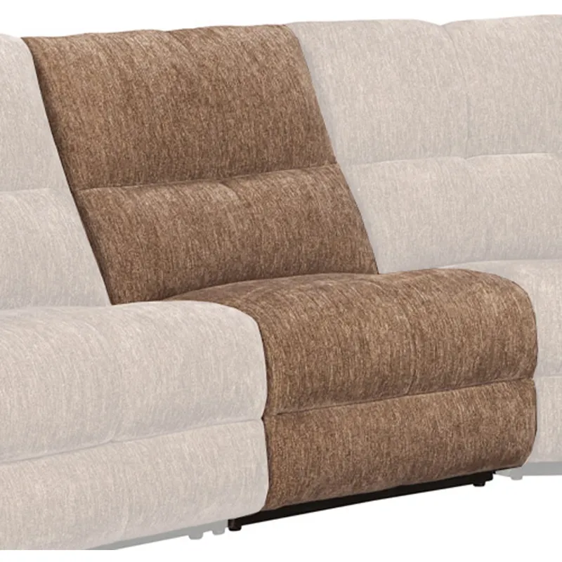 Bronco Plush Tobacco Armless Chair