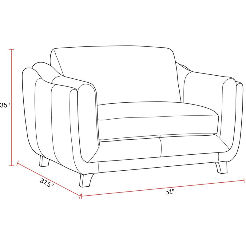 Hayden Renaissance Marigold Stationary Chair and a Half with Ottoman