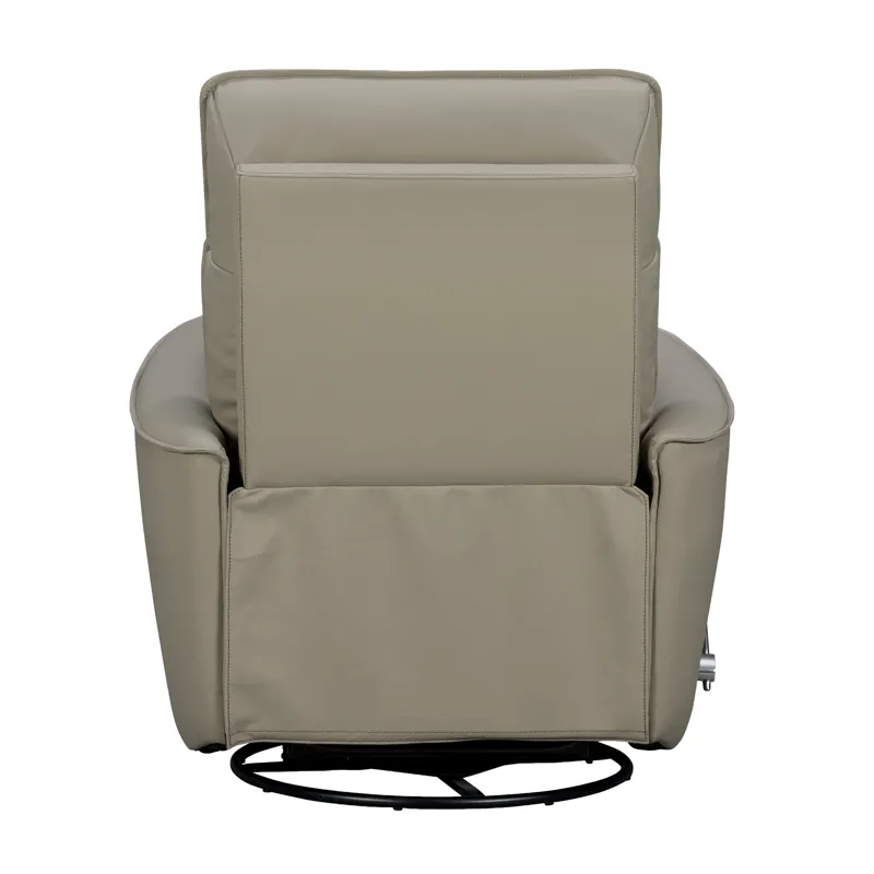 Roxy Abby Light Grey Manual Swivel Glider Recliner