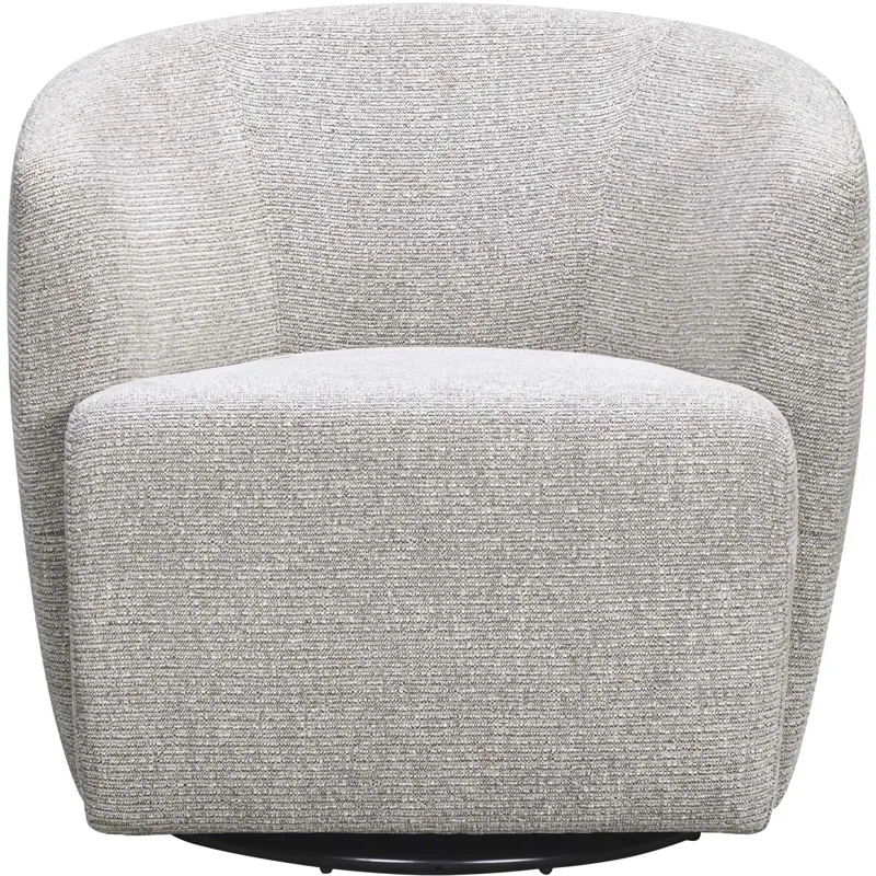 Mingle Thatch Grey Swivel Glider Accent Chair Two Pack