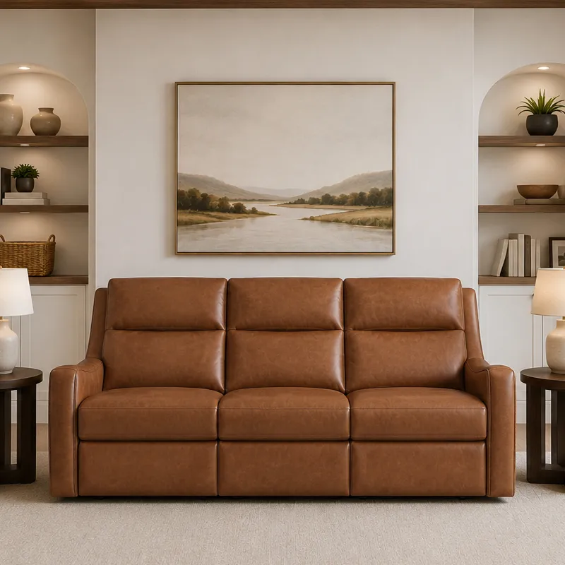 Channing Renaissance Cinnamon Power Zero Gravity Sofa P3