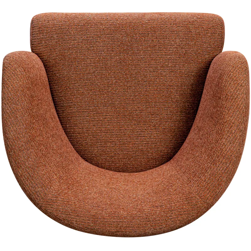 Mingle Thatch Terracotta Swivel Glider Accent Chair Two Pack