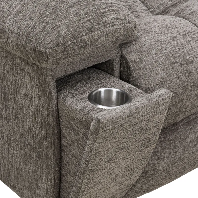 Buster Cabot Stone Manual Reclining Sofa and Recliner