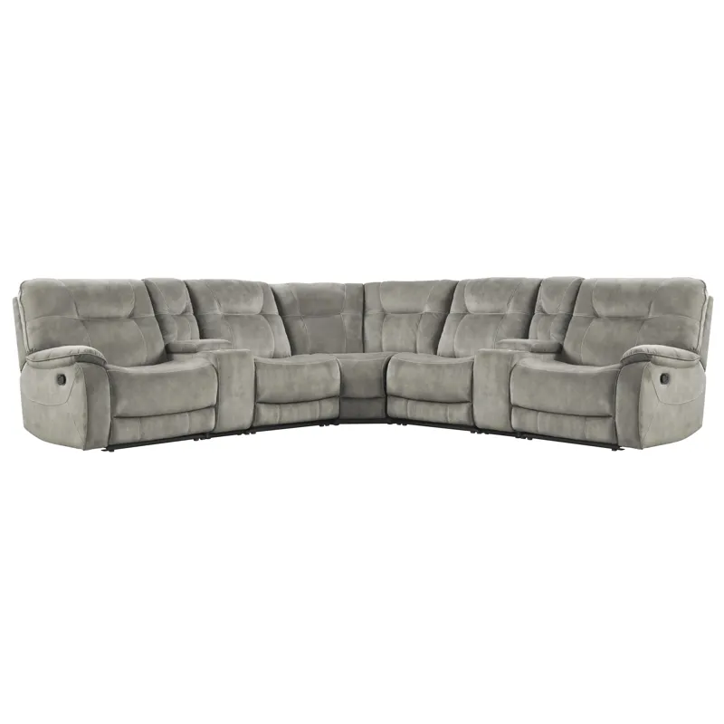 Cooper Shadow Natural 7 Piece Modular Manual Reclining Sectional
