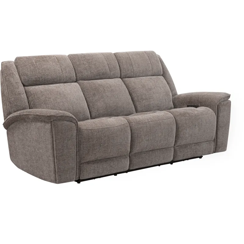 Colton Branson Tweed Power Zero Gravity Sofa and 2 Recliners with Immersive Audio